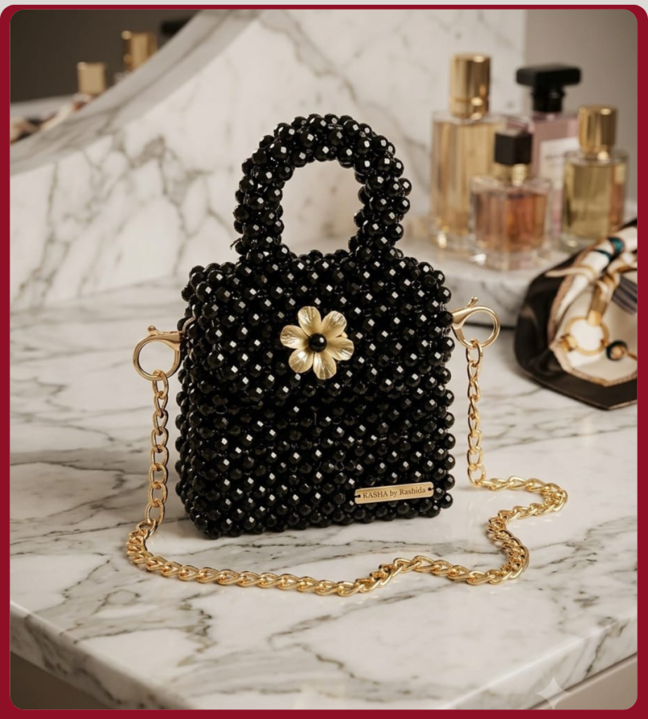 Black Crystal Beaded Handbag Price in Pakistan
